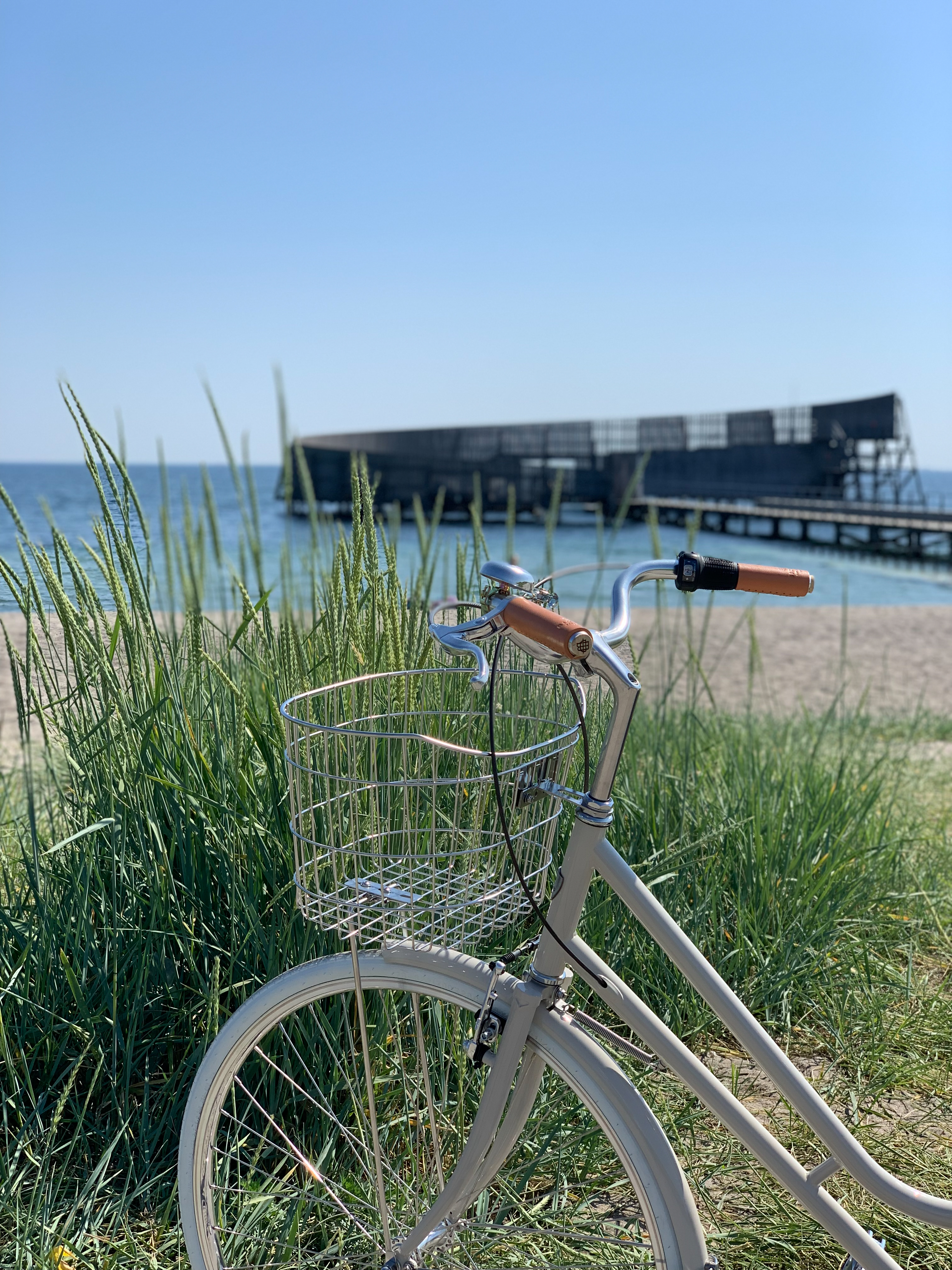 Cycling to the Danish beach in Kastrup
